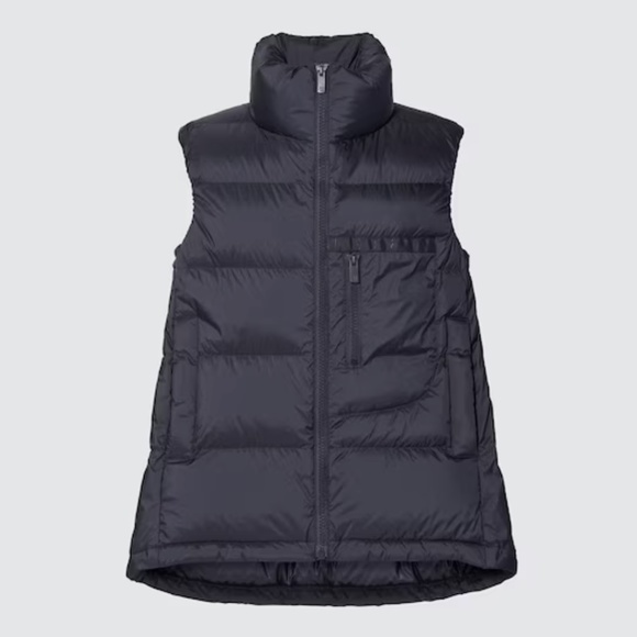 Uniqlo and J+ Jill Sanders collab oversized navy down puffer vest NWT - Picture 1 of 15